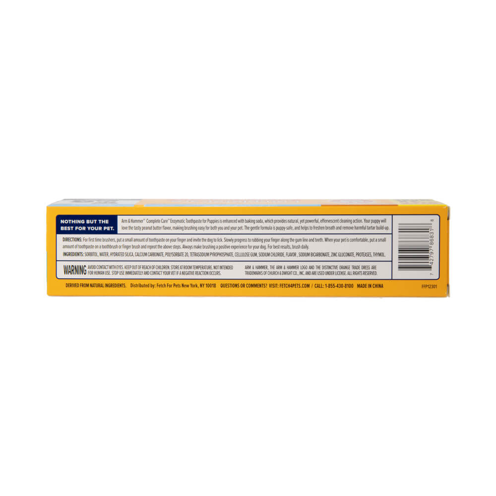 ยาสีฟันสำหรับสุนัข Arm and Hammer FB รสพีนัทบัตเตอร์ จัมโบ้ไซส์ ขนาด 175.8 กรัม (ไม่มีแปรง)_3